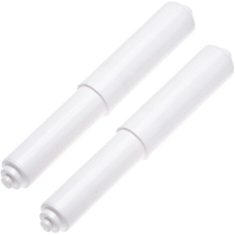 2-teiliges Set – Ersatz-Federstange für Toilettenpapierhalter, weiß (1/3)