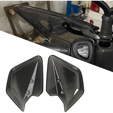 Ein Paar getönte Lenker-/Windschutzscheibenschützer, passend für YAMAHA NMAX 125/150/155, XMAX 250 300 400, NVX 155 und AEROX 155. (1/5)