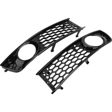 2-teiliger unterer Nebelscheinwerfergrill für Audi A4 B6 2002-2005, seitlicher Stoßfängergrill (1/5)