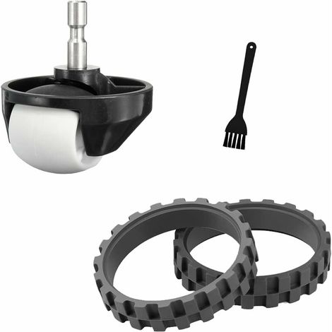 Pneu/caoutchouc de remplacement compatible avec Roomba 500, 600, 700, 800, 900, e, i, S. Remplace roue latérale de votre Robot. Pièce de rechange compatible avec iRobot Roomba Durabilité (1/5)