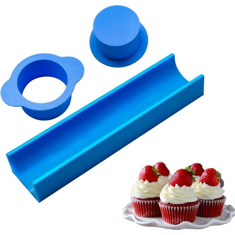 Ensemble de moules à cake pops ronds de 1,75 pouce avec plateau de 9 pouces, coupe-gâteau et poussoir pour cake pops, faciles à utiliser pour la pâtisserie maison, les fêtes d'anniversaire (1/5)