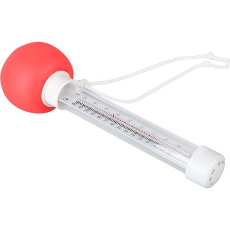 Thermomètre flottant décoratif et précis pour piscine, en forme de tomate, mesurant la température de l'eau. (1/5)