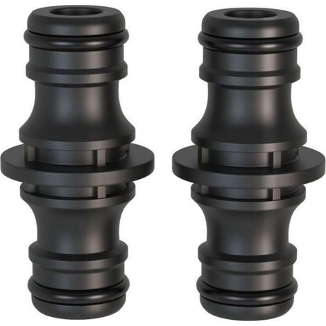 Raccord Rapide - 1/2 Pouces - Double Fiche - Pour Prolongation De Tuyaux - 2 Pièces (1/4)