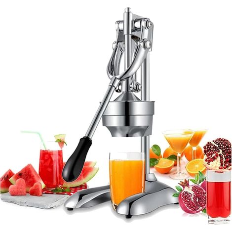 Grand entonnoir presse-agrumes orange grenade petit-déjeuner 12,7 cm base caoutchouc inox (1/5)