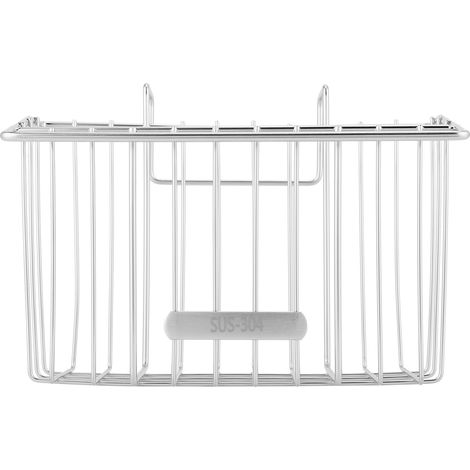 Panier De Rangement Évier Acier Inoxydable 304 Pour Éponge Et Savon Suspension Sans Installation Cuisine Double Bac (1/5)