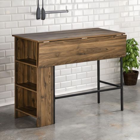 Table de bar pliable en panneaux de particules 120 x 76 x 91,4 cm (1/5)