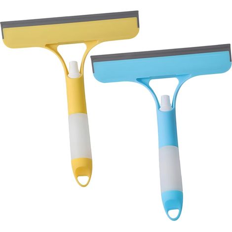2 raclettes lave-vitres, pulvérisateur, pour vitres et miroirs (1/5)