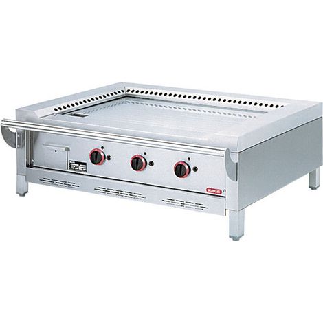 Teppanyaki à gaz de table, 3 zones 1440x770x450 mm - VIRTUS