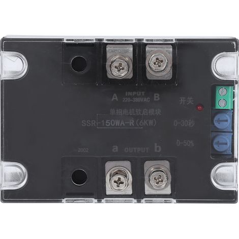 Contrôleur de démarrage progressif, fond en laiton, accessoires de moteur monophasé/biphasé pour module de ventilateur de pompe à eau (1/5)