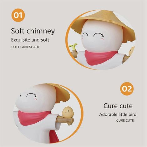 Veilleuse décorative USB en forme d'homme de paille - Lampe de chevet d'ambiance (1/5)