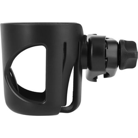 Porte-Gobelet - ABS Robuste - Pour Poussette Et Vélo - 10,5 x 9,5 x 8,5 cm - Noir - 1 Pièce (1/5)