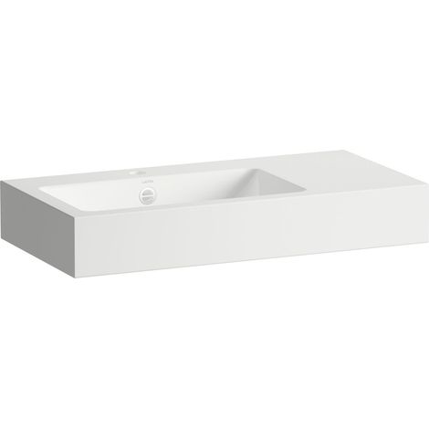 LAUFEN Classic Lavabos, rectangular, bandeja derecha, 1 agujero (1/2)