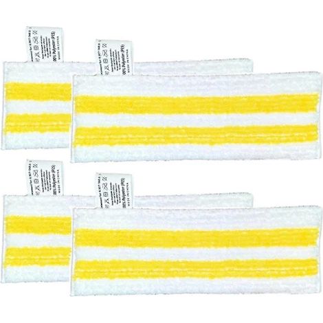 Confezione da 4 panni in microfibra per la pulizia dei pavimenti Kärcher Easyfix SC2 SC3 SC4 SC5, 55 microfibre (1/4)