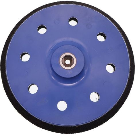 Plateau de ponçage 180mm, 8 trous, MOYEN, pour disque abrasif, Accessoire pour Ponceuse Excentrique (1/4)