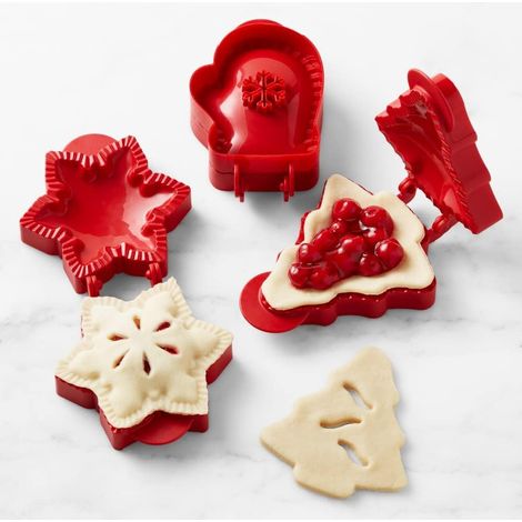 3-teiliges Weihnachts-Backform-Set, Kuchen-/Keksformen – Schneeflocken-, Lebkuchenmann- und Weihnachtsbaumform, geeignet für die Zubereitung von Weihnachtsgebäck und Apfelkuchen