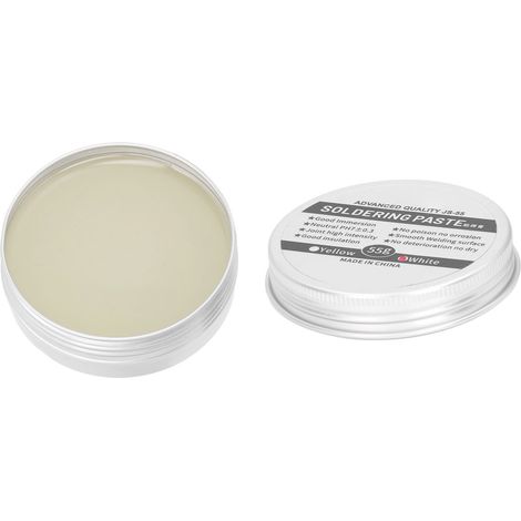 Pâte à braser à base de colophane, blanche, de haute qualité, basse température et sans nettoyage, 55 g (1/5)