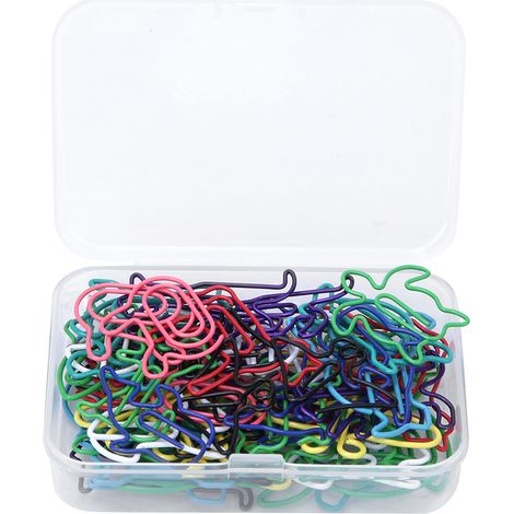 Boîte de 60 trombones en forme d'animaux (12 modèles différents) - Fournitures scolaires et de bureau (1/5)
