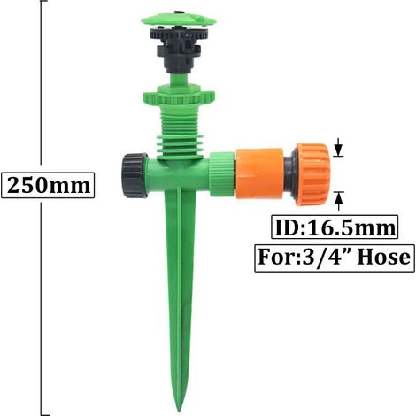 Buses d'arrosage automatiques à jet rotatif (E) 1/2" mâle pour jardin, pelouse, serre et exploitation agricole (1/5)