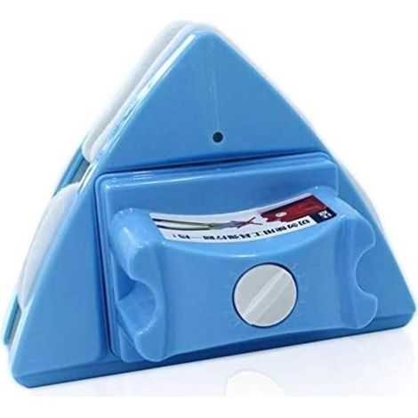 Nettoyeur de vitres 2 en 1 réutilisable, double face, pour miroirs et fenêtres : raclette, grattoir et brosse de nettoyage pour la salle de bain et la maison (1/5)