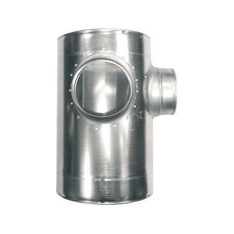 Collecteur d'étage 2 piquages à 180° Galva D160 - COL2/180GALD160 ECONONAME - COL2/180GALD160