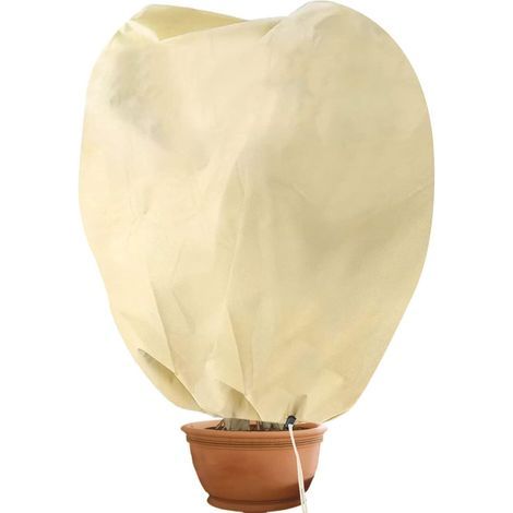 Housse hivernage pour Plantes, Housse d'hivernage Non tissée 80 g/m² Protection Contre Le Gel des Plantes en Pots et rosiers (80x100cm) (1/4)