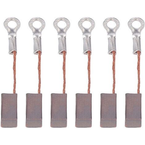Lot de 6 balais de charbon pour moteur de voiture tout-terrain RC 540/550, pièce de rechange de 35 mm (1/5)