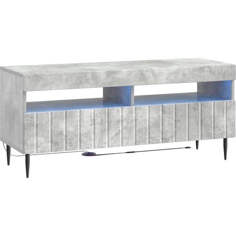Mueble de TV LED Gris Hormigón Madera de ingeniería vidaXL (1/5)