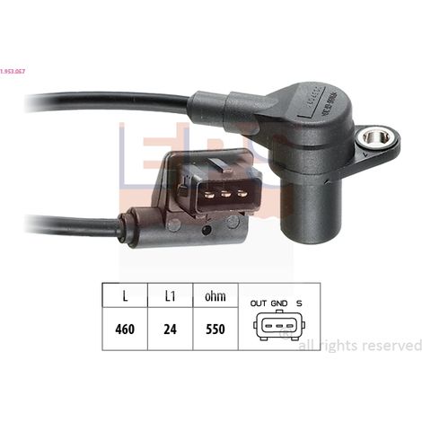 Capteur d'angle, vilebrequin EPS 1.953.057 BMW 12 14 1 720 307
