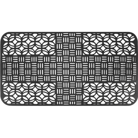 Tappetino in silicone per lavello, antiscivolo, resistente al calore, 66 x 35 cm, grande, quadrato, con design traforato, protezione per lavello da cucina. (1/5)