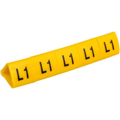 Marcatore per cavi OZ-3/L1 giallo E04ZP-01020504700 /100 pz./