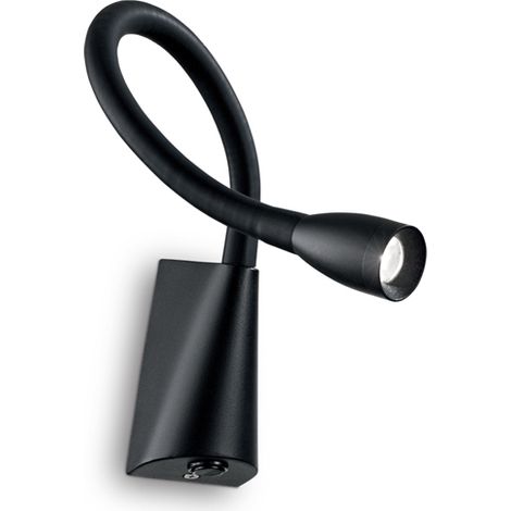 Applique Moderna Goose Metallo Nero Led 3W 3000K Luce Calda (1/2)