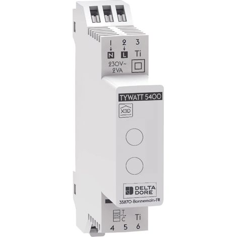 capteur de consommation électrique - connecté - tywatt 5400 - modulaire - delta dore 6110039