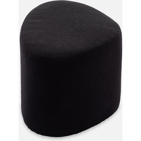 Puff de tela con forma de guijarro