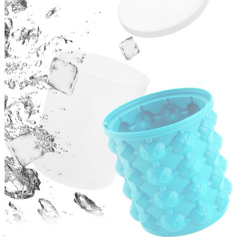Silikon-Eiswürfelform – Nugget-Eiswürfelform für Getränke – Geeignet für Mini-Gefrierschränke – 1 Stück (1/5)