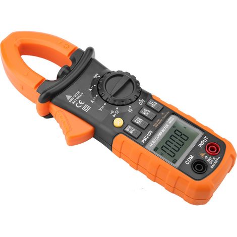 AC/DC PEAKMETER PM2108 digitales Zangenamperemeter mit Digitalanzeige: misst Stromstärke, Widerstand, Kapazität und Frequenz. (1/5)