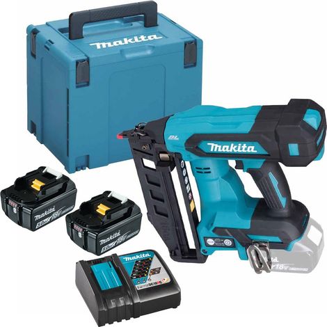 Makita DBN601RTJ 18v Cordless 2nd Second Fix Straight Finishing Nailer 16g 2X5AH (1/5)