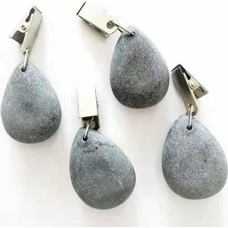 Peso de 4 manteles - Mantel resistente a la intemperie con pinzas - Pinza para mantel - Imán - Aprox. 30 g (1/3)