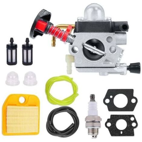 4237 120 0621 Vergaser für Stihl Heckenscheren Typ HS82, HS87, HS82R, HS82RC, HS82R, HS82T, HS87R, HS87T, HS87T, inklusive Luftfilter und Zündkerze (1/5)
