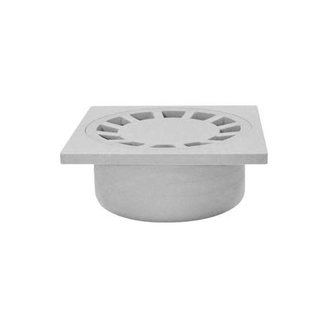 Siphons de cour Jardibric 150 x 150 mm Gris Resistant au Choc au Gel à l'Abrasion et aux Produit Chimique