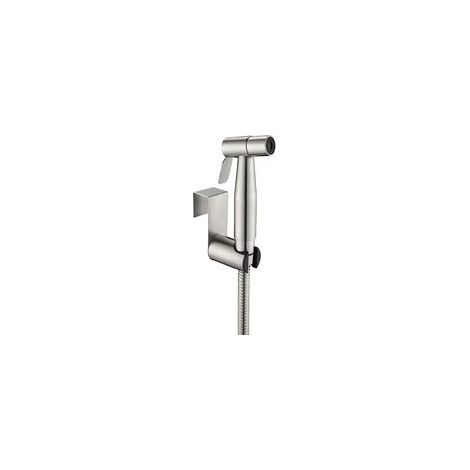 Tragbarer Bidet-Duschkopf aus Edelstahl, inklusive 150 cm Schlauch und Halterung, geeignet für Dusche und Badhygiene. – Crezuo