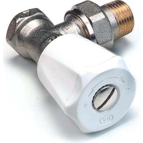 Comap – Robinet manuel équerre 1/2" pour radiateur – Thermostatisable – Double étanchéité – Fabrication française – 418554