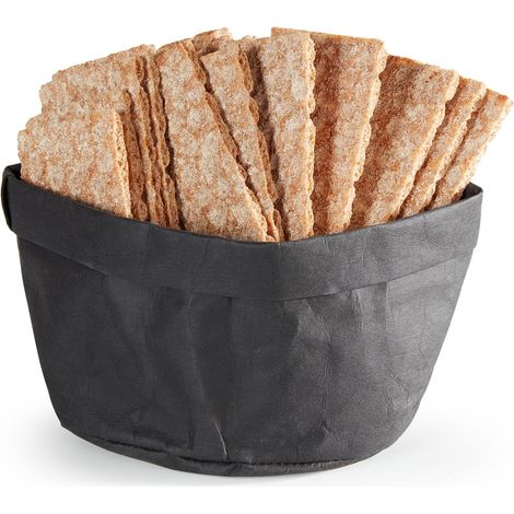 Corbeille à Pain en Papier Noir Ø 13 à 26,5 cm - Pujadas
