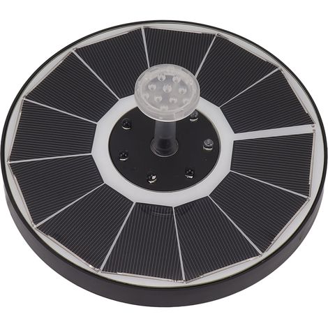 Solar-Springbrunnenleuchte mit 8 Düsen, 3,5 W, 900 mAh, farbenfroh, leistungsstark, Solar-Vogeltränke, für Garten und Vogeltränke, transparente Düsen (1/5)