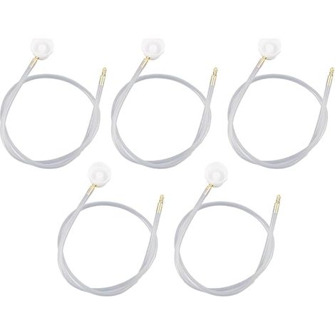 Lot de 5 sondes creuses pour bombes aérosol de 60 cm avec tube capillaire flexible, buse d'aérosol avec tuyau à 360 °, embout long pour le nettoyage, la peinture (1/2)