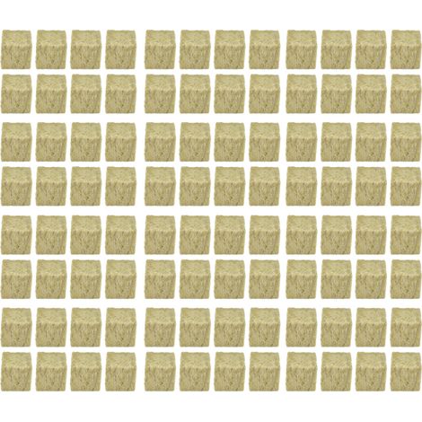 Blocs de laine de roche 96PCS pour semis et bouturage - Support de culture hydroponique pour jardin