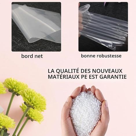 Sachets Plastiques Refermables 17x25cm Sachet Plastique Transparent Pochon Plastique Sachet Zip Stockage Hermétique Petits Objets (1/4)