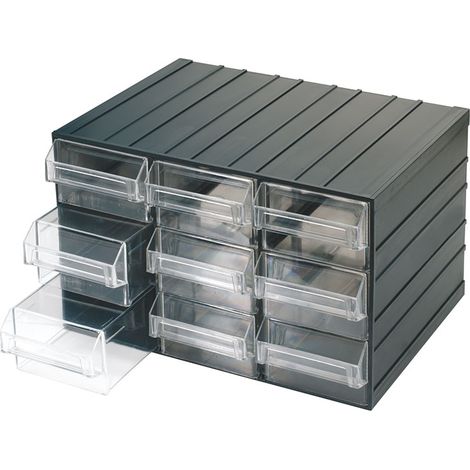 KLEINTEILEMAGAZIN 9 SCHUBLADEN SORTIMENTSBOXEN SORTIMENTSKASTEN FERVI C080/9
