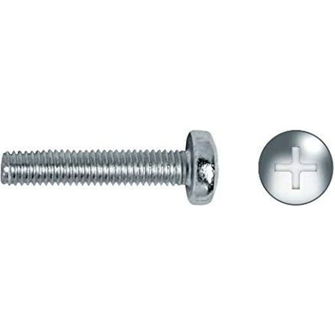 Scatola da 125 unità di viti metriche zincate PHILIPS Ø5x50mm