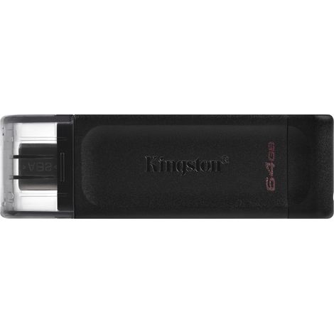 Kingston Technology DataTraveler 70 USB-Stick 64 GB USB Typ-C 3.2 Gen 1 (3.1 Gen 1) Schwarz (1/5)
