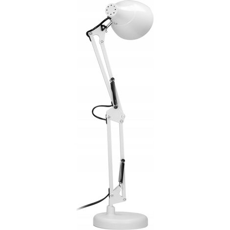 Virone Lampe de bureau DIAN - Blanche - Design élégant - Hauteur 73 cm - Fonction pratique (1/5)